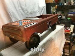Vintage 1979 AMF Metal Pedal Car Dukes Of Hazzard Rebel Charger NO 10