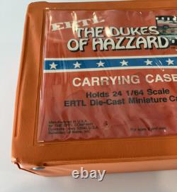 Vintage 1981 Dukes Of Hazzard 24 Car Carrying Case WithTrays & 5 Cars