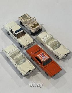 Vintage 1981 Dukes Of Hazzard 24 Car Carrying Case WithTrays & 5 Cars