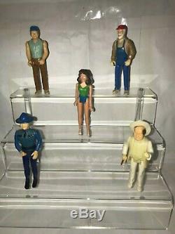 Vintage 1981 Dukes of Hazzard Set Action Figures and General Lee Car by Mego
