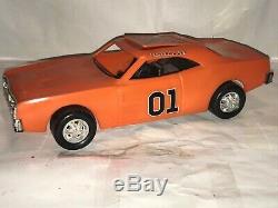 Vintage 1981 Dukes of Hazzard Set Action Figures and General Lee Car by Mego