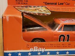 Vintage 1981 ERTL Dukes of Hazzard General Lee Charger + Daisy Jeep Diecast Car