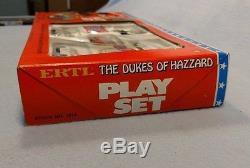 Vintage 1981 Ertl Dukes of Hazzard Play Set 1/64 Scale NIB! USA with Corvette
