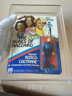 Vintage 1981 Mego Dukes of Hazzard Sheriff Rosco Coltrane Unpunched Acrylic Case