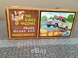 Vintage 1981 Mego The Dukes of Hazzard Police Chase Car With Rosco Coltrane RARE
