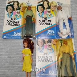 Vintage 1981 Mego the dukes of hazzard 8 figures Luke Bo Daisy Boss Hogg Toy