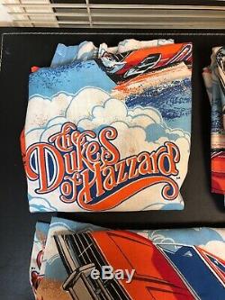 Vintage 1982 Dukes Of Hazzard Curtains 3 Panels Very Good Condition Rare