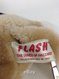 Vintage 1982 Flash Dukes of Hazzard Plush Stuffed 14 Roscos Dog Basset Hound