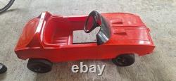 Vintage Coleco Dukes of Hazzard General Lee Pedal Car Rare Original Decals