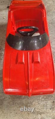 Vintage Coleco Dukes of Hazzard General Lee Pedal Car Rare Original Decals
