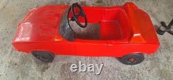 Vintage Coleco Dukes of Hazzard General Lee Pedal Car Rare Original Decals