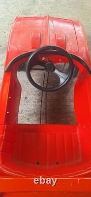 Vintage Coleco Dukes of Hazzard General Lee Pedal Car Rare Original Decals