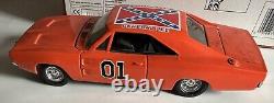 Vintage Dukes Of Hazzard 1969 Charger General Lee 125 Car Ertl 7967 In Open Box