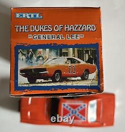 Vintage Dukes Of Hazzard 1969 Charger General Lee 125 Car Ertl 7967 In Open Box