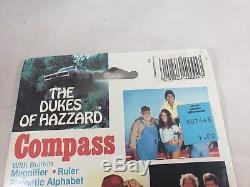 Vintage Dukes Of Hazzard Compass Ruler Sealed New Coy Vance 1983 Gordy Rare Htf