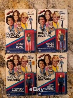Vintage Dukes of Hazzard (1981) 3 3/4 Mego Action Figures (Set of 4)
