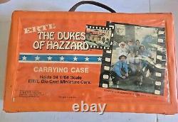 Vintage Dukes of Hazzard 24 Carrying Case With Brown Handle Ertl