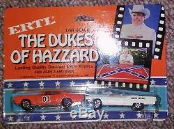 Vintage ERTL The Dukes Of Hazzard Die-Cast Set The General Lee & Boss Hogg RARE