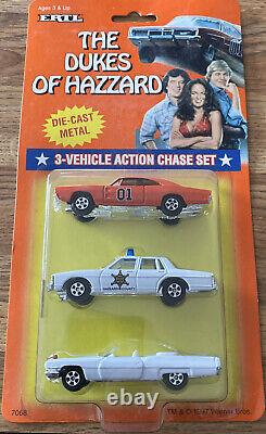 Vintage Ertl The Dukes of Hazzard Action Chase Set 3 Pack