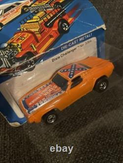 Vintage Hot Wheels Dixie Challenger Dodge Charger 1981 Blackwall BP 3364 Bent Up