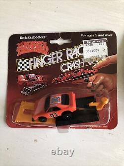 Vintage Knickerbocker Dukes Of Hazzard General Lee & Cop Car Finger Racers Nip