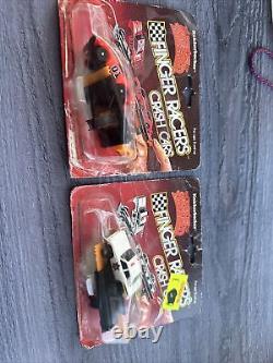 Vintage Knickerbocker Dukes Of Hazzard General Lee & Cop Car Finger Racers Read