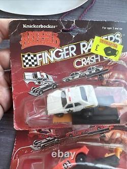 Vintage Knickerbocker Dukes Of Hazzard General Lee & Cop Car Finger Racers Read