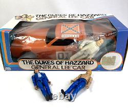 Vintage MEGO Dukes Of Hazzard General Lee With Boss Hogg Bonus Bo and Luke Figs