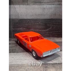Vintage Processed Plastic Co 1969 Dodge Charger General Lee Rebel Orange Toy Car