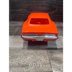 Vintage Processed Plastic Co 1969 Dodge Charger General Lee Rebel Orange Toy Car