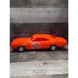 Vintage Processed Plastic Co 1969 Dodge Charger General Lee Rebel Orange Toy Car