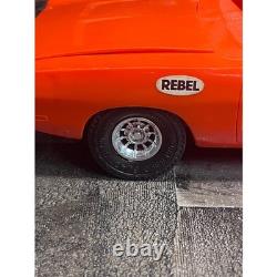 Vintage Processed Plastic Co 1969 Dodge Charger General Lee Rebel Orange Toy Car