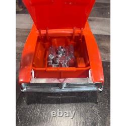 Vintage Processed Plastic Co 1969 Dodge Charger General Lee Rebel Orange Toy Car