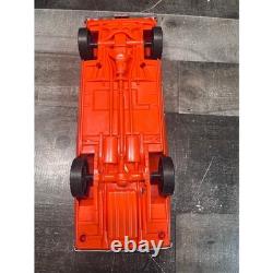 Vintage Processed Plastic Co 1969 Dodge Charger General Lee Rebel Orange Toy Car