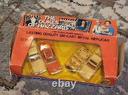 Vintage Set of 4 ERTL 1570 Dukes of Hazzard General Lee + 3 Others Old Stock