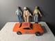 Vintage The Dukes Of Hazzard 1980 Mego Usa General Lee + 3 Figures
