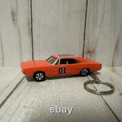 Vintage The Dukes of Hazzard Die Cast General Lee Car Keychain 2005 Rare HTF