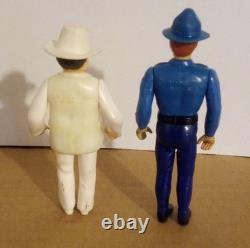 Vintage rosco and boss hog from the dukes of hazzard action figures
