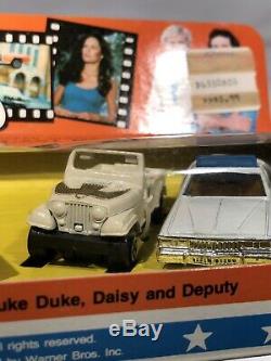 Vtg 1981 ERTL The Dukes of Hazzard General Lee Daisy Jeep 1/64 Car Set NICE! NOS