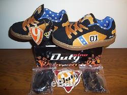 Wow! Rare Dukes Of Hazzard General Lee Tennis Shoes Child's Size-12 (new)