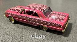 (custom) Racing Champions Rcsp028a 164 1964 Chevy Impala Lowrider Metalic Pink